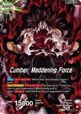 Evil Saiyan // Cumber, Maddening Force (BT20-114) [Power Absorbed] 