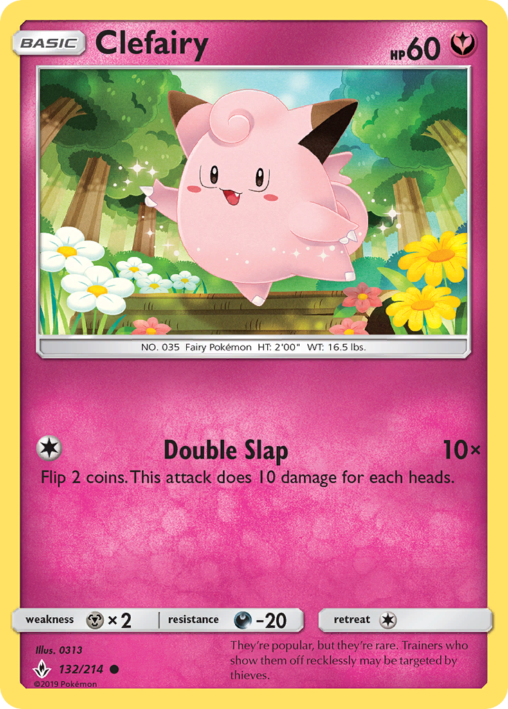 Clefairy (132/214) [Sun &amp; Moon: Unbroken Bonds] 