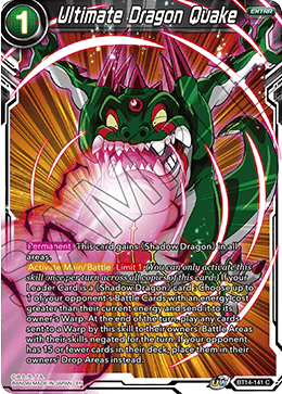 Ultimate Dragon Quake (BT14-141) [Cross Spirits] 