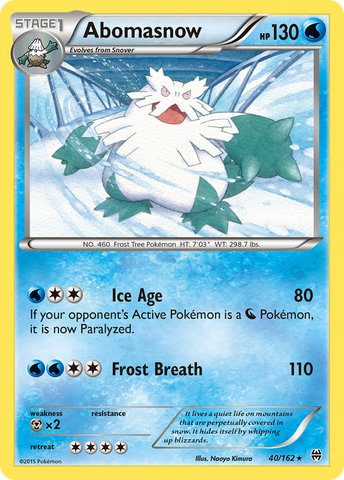 Abomasnow (40/162) [XY: BREAKthrough] 