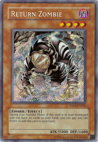 Return Zombie [PP01-EN006] Secret Rare 