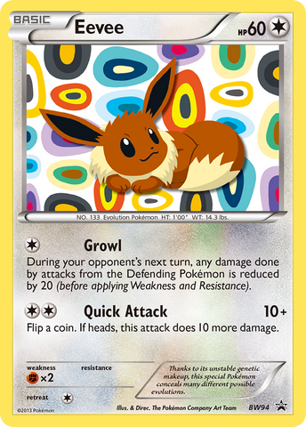 Eevee (BW94) [Black &amp; White: Black Star Promos] 