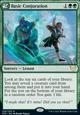 Basic Conjuration (Promo Pack) [Strixhaven: School of Mages Promos] 