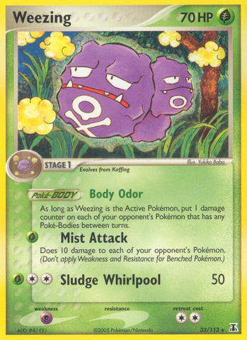 Weezing (33/113) [EX: Delta Species] 