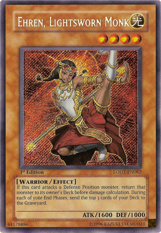 Ehren, Lightsworn Monk [LODT-EN082] Secret Rare 