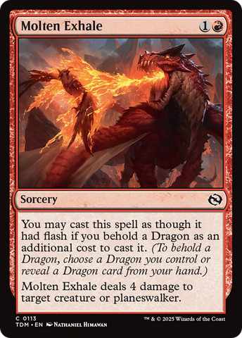 Molten Exhale [Tarkir: Dragonstorm] 