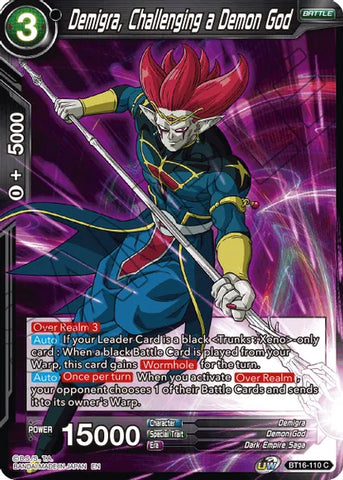 Demigra, Challenging a Demon God (BT16-110) [Realm of the Gods] 