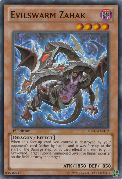 Evilswarm Zahak [HA07-EN012] Super Rare 