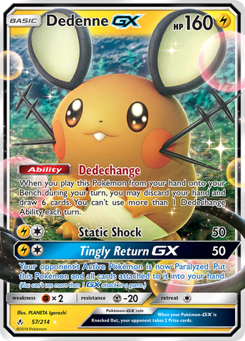 Dedenne GX (57/214) [Sun &amp; Moon: Unbroken Bonds] 
