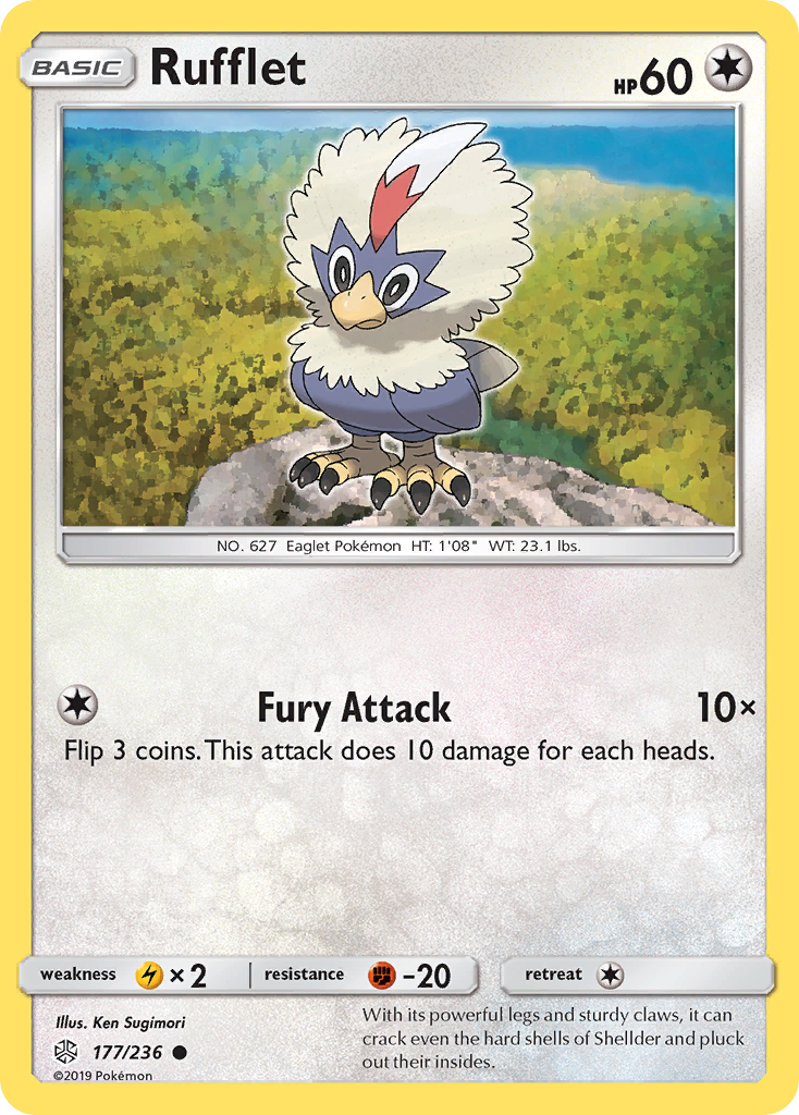 Rufflet (177/236) [Sun &amp; Moon: Cosmic Eclipse] 