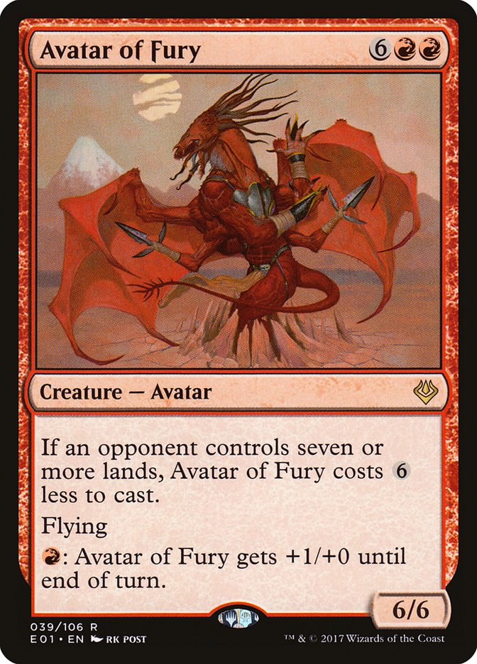 Avatar of Fury [Archenemy: Nicol Bolas] 