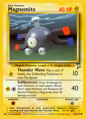 Magnemite (79/130) [Base Set 2] 