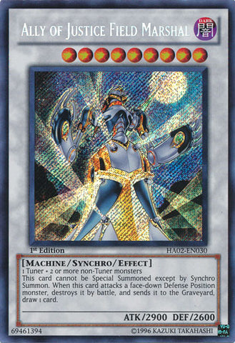 Ally of Justice Field Marshal [HA02-EN030] Secret Rare 