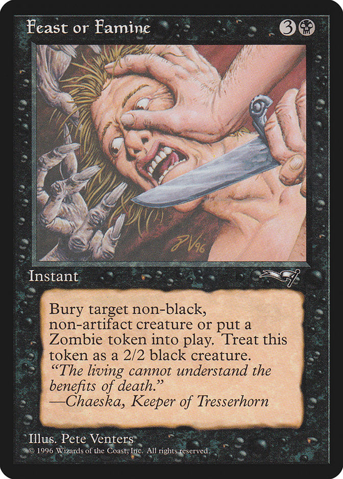 Feast or Famine (Face Pressed) [Alliances] 