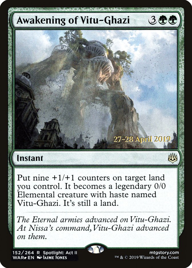 Awakening of Vitu-Ghazi [War of the Spark Prerelease Promos] 