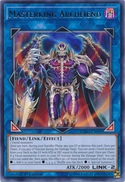 Masterking Archfiend [EXFO-EN090] Rare 