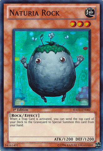 Naturia Rock [HA02-EN002] Super Rare 