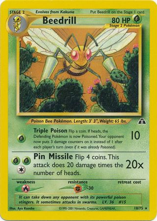 Beedrill (18/75) [Neo Discovery Unlimited] 
