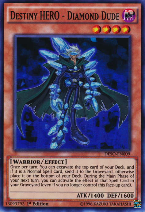 Destiny HERO - Diamond Dude [DESO-EN009] Super Rare 