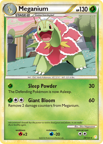 Meganium (26/123) [HeartGold &amp; SoulSilver: Base Set] 