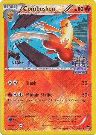 Combusken (13/111) (Championship Promo Staff) [XY: Furious Fists] 