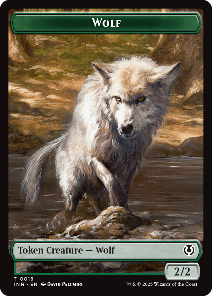 Wolf (0009) // Wolf (0018) Double-Sided Token [Innistrad Remastered Tokens] 