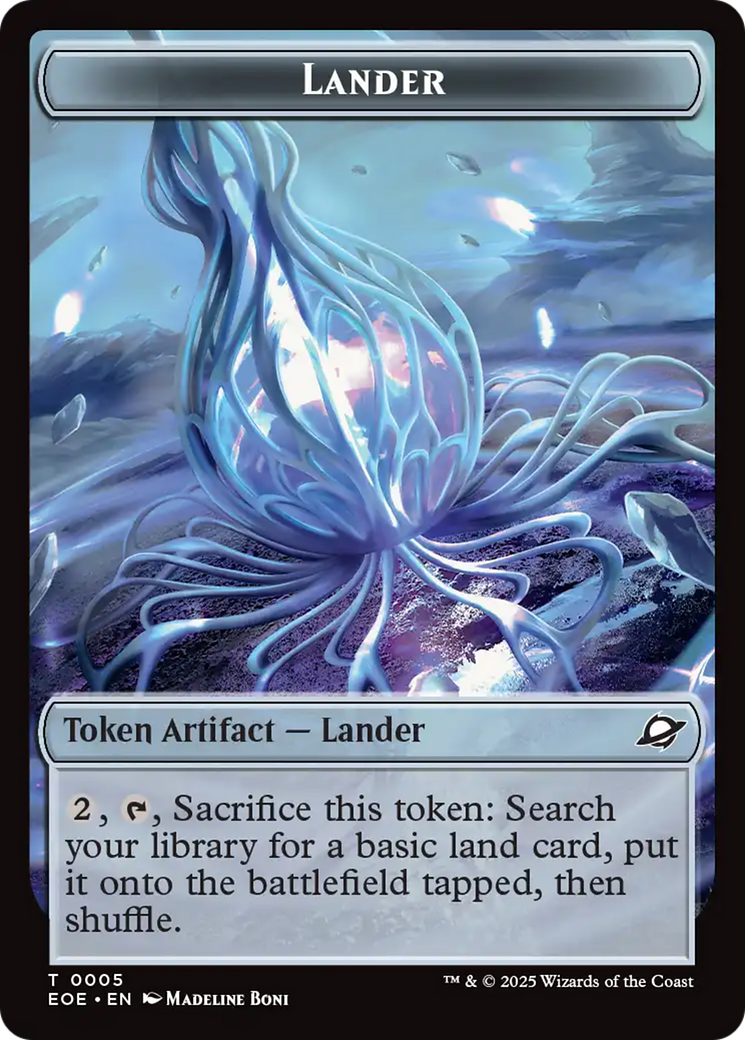 Drone // Lander (0005) Doubled-Sided Token [Edge of Eternities Tokens] 