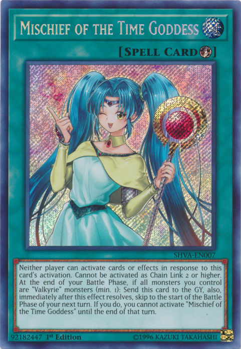 Mischief of the Time Goddess [SHVA-EN007] Secret Rare 
