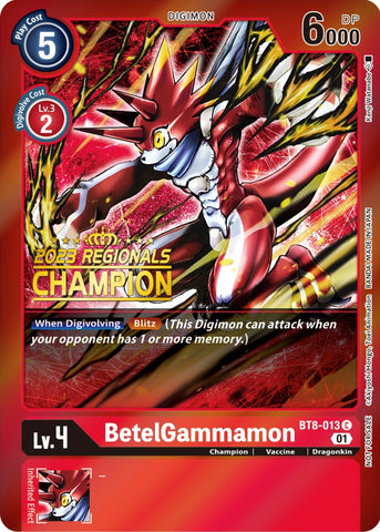 BetelGammamon [BT8-013] (2023 Regionals Champion) [New Awakening Promos] 