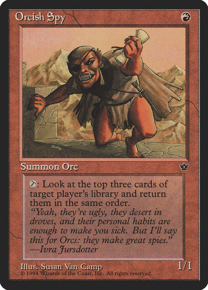 Orcish Spy (Susan Van Camp) [Fallen Empires] 