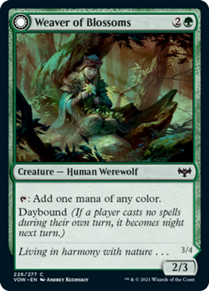 Weaver of Blossoms // Blossom-Clad Werewolf [Innistrad: Crimson Vow]