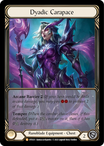 Dyadic Carapace (Extended Art) [DTD211] (Dusk Till Dawn) Cold Foil 