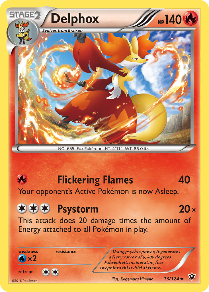 Delphox (13/124) [XY: Fates Collide] 