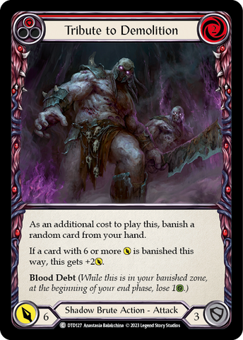 Tribute to Demolition (Red) [DTD127] (Dusk Till Dawn) Rainbow Foil 