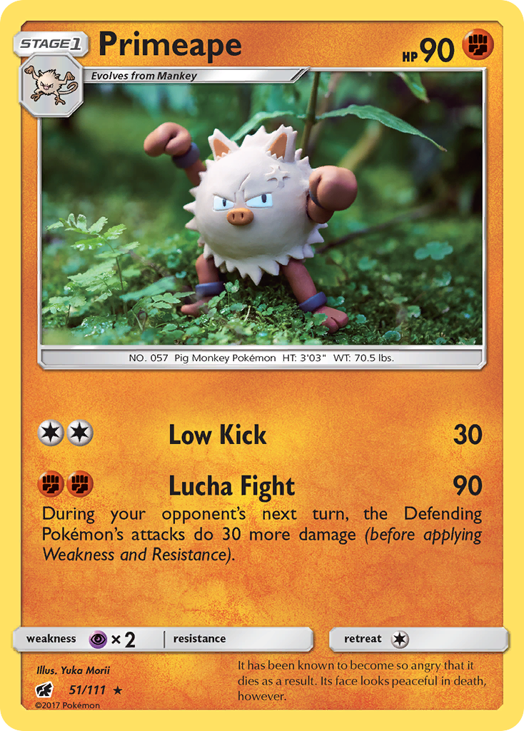 Primeape (51/111) [Sun &amp; Moon: Crimson Invasion] 