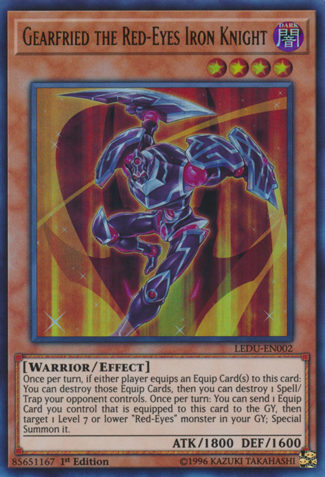 Gearfried the Red-Eyes Iron Knight [LEDU-EN002] Ultra Rare 