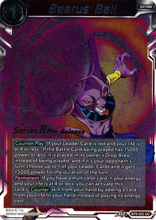 Beerus Ball (BT8-022_PR) [Malicious Machinations Prerelease Promos] 