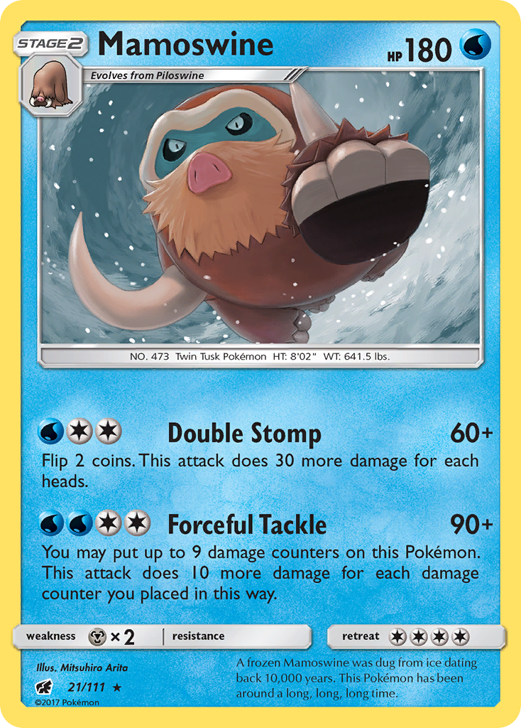 Mamoswine (21/111) [Sun &amp; Moon: Crimson Invasion] 