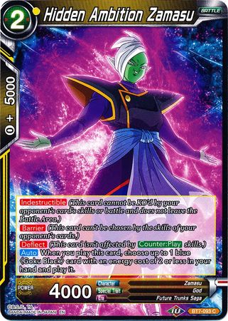 Hidden Ambition Zamasu (BT7-093) [Assault of the Saiyans] 