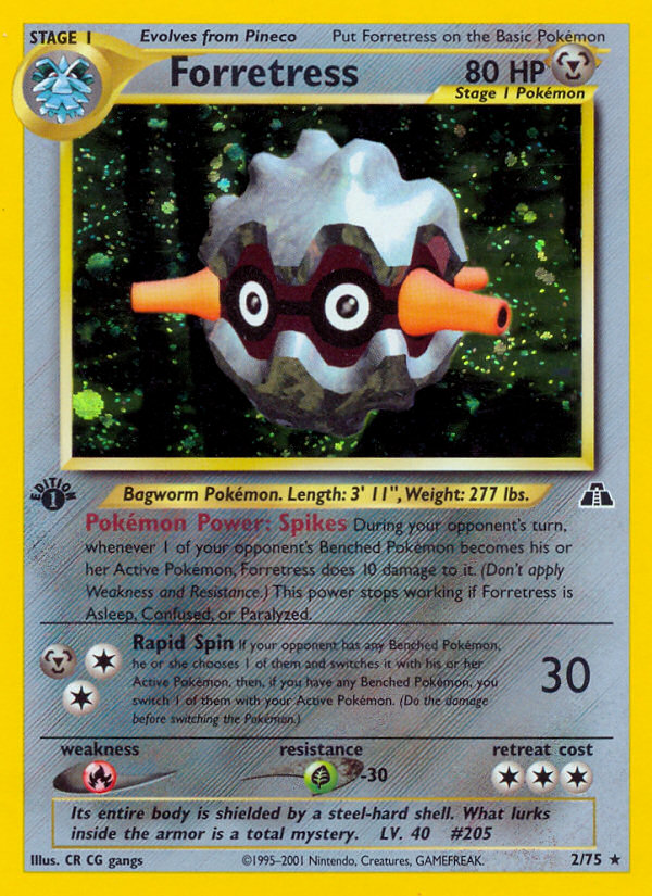 Forretress (2/75) [Neo Discovery 1st Edition] 