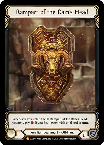 Rampart of the Ram's Head [ELE203] (Tales of Aria) 1st Edition Cold Foil 