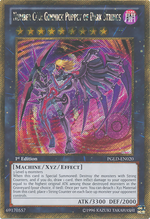 Number C40: Gimmick Puppet of Dark Strings [PGLD-EN020] Gold Secret Rare 
