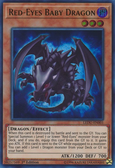 Red-Eyes Baby Dragon [LEDU-EN001] Ultra Rare 