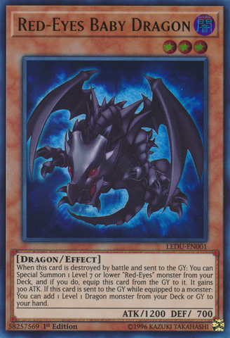 Red-Eyes Baby Dragon [LEDU-EN001] Ultra Rare 