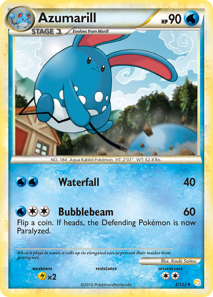 Azumarill (2/123) [HeartGold &amp; SoulSilver: Base Set] 