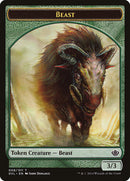 Beast Token (008/011) (Garruk vs. Liliana) [Duel Decks Anthology Tokens] 