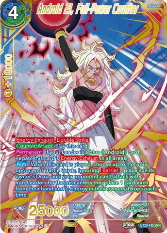 Android 21, Full-Power Counter (SPR) (BT20-145) [Power Absorbed] 