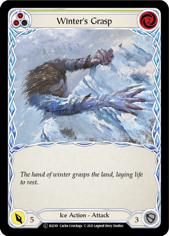 Winter's Grasp (Yellow) [U-ELE161] (Tales of Aria Unlimited) Unlimited Rainbow Foil 