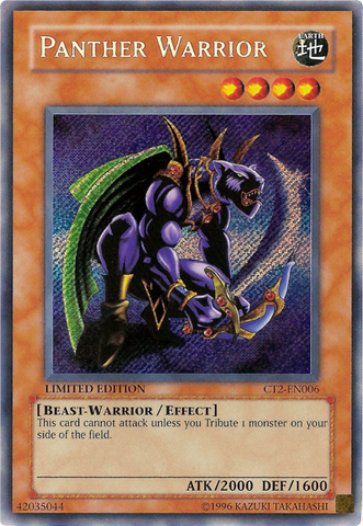 Panther Warrior [CT2-EN006] Secret Rare 