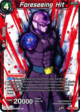 Foreseeing Hit (Alternate Art) (TB1-008) [Special Anniversary Set] 